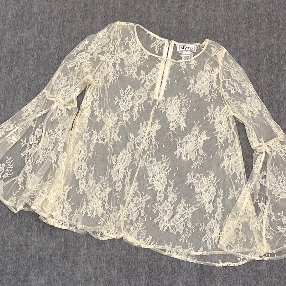 Myth NYC Sheer Lace Top